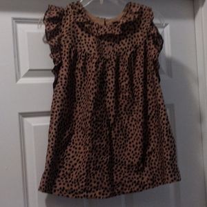 J Crew Leopard Sleeveless Top
